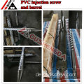 Einspritzschneckendesign für PVC